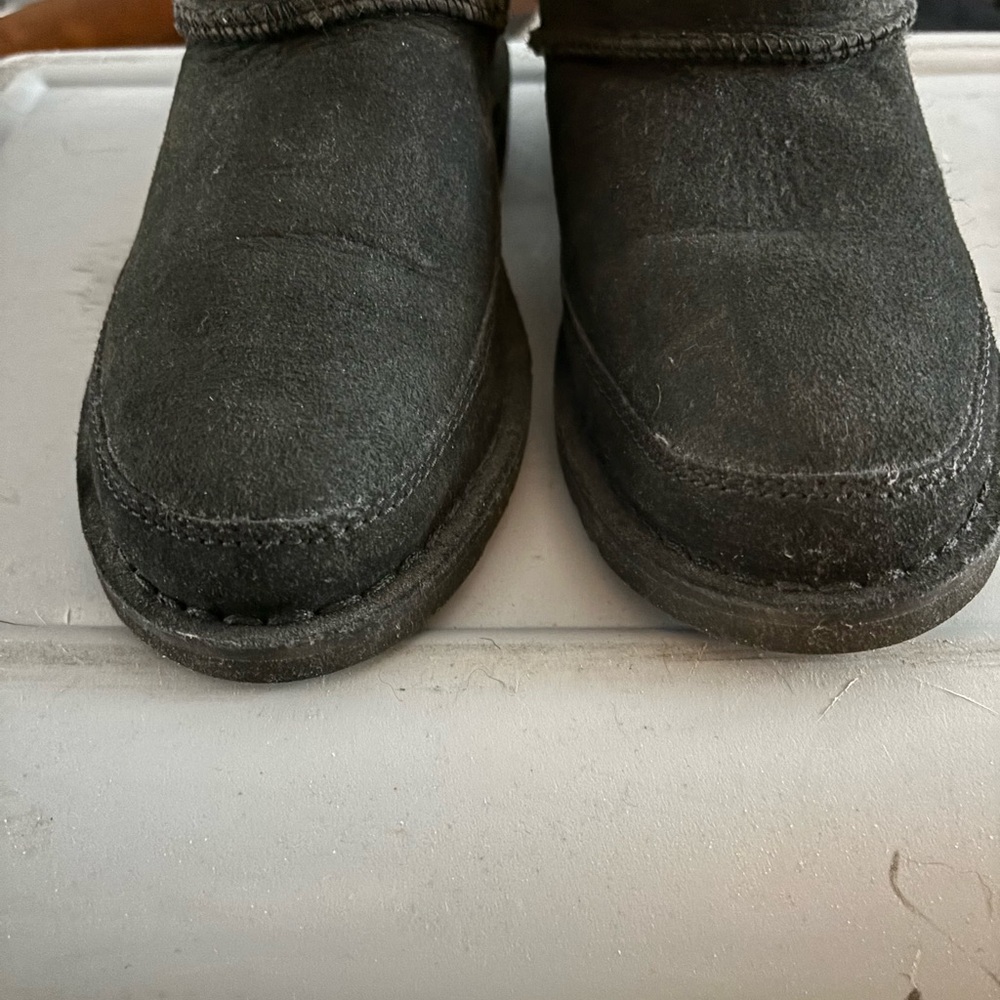 UGG Classic Black Suede Ankle Boots. Exc condition only worn a couple times.